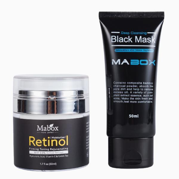 Retinol 2.5% Moisturizer Face Cream + Blackhead Removal Mask